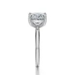 Pierścionek z diamentem szlif cushion białe złoto SBPZ_040